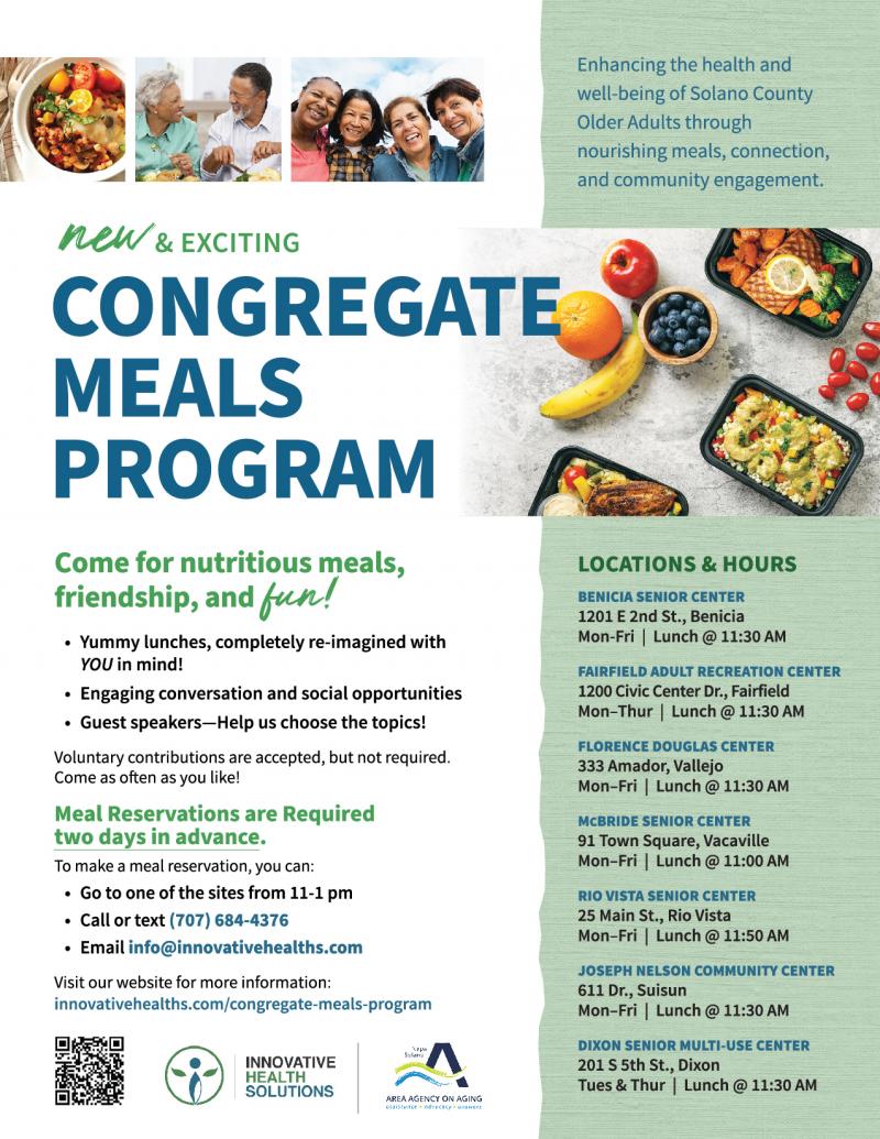 Congregate Meals Flyer