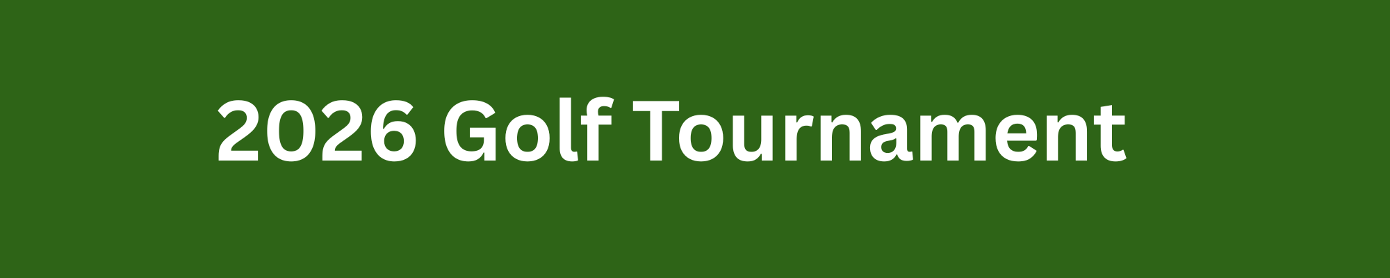 2026 Golf Tournament